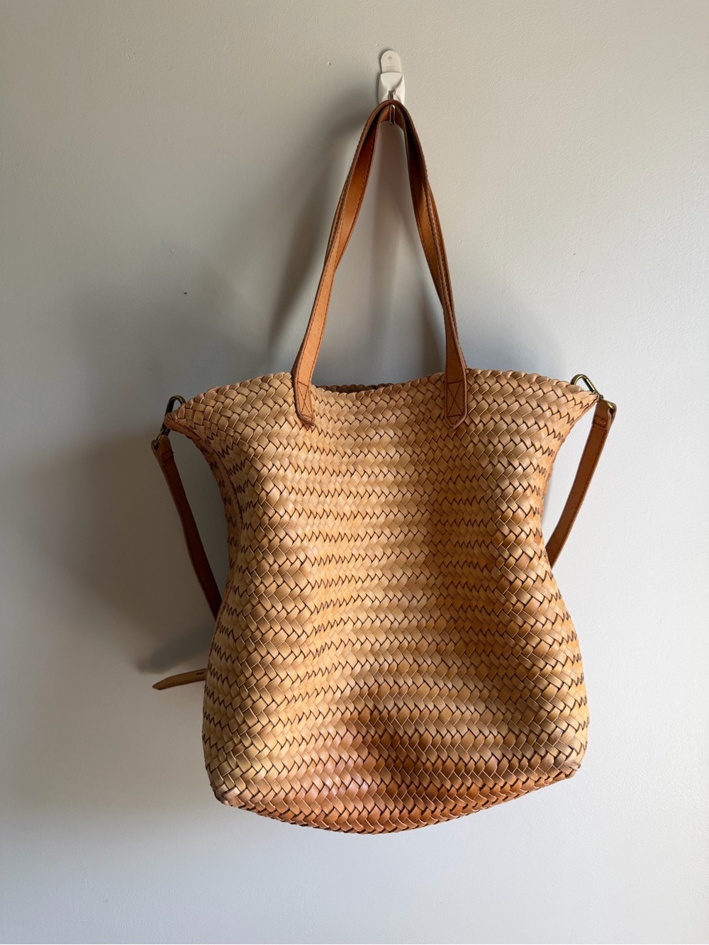 Madewell The Medium Transport Tote: Woven Leather Edition